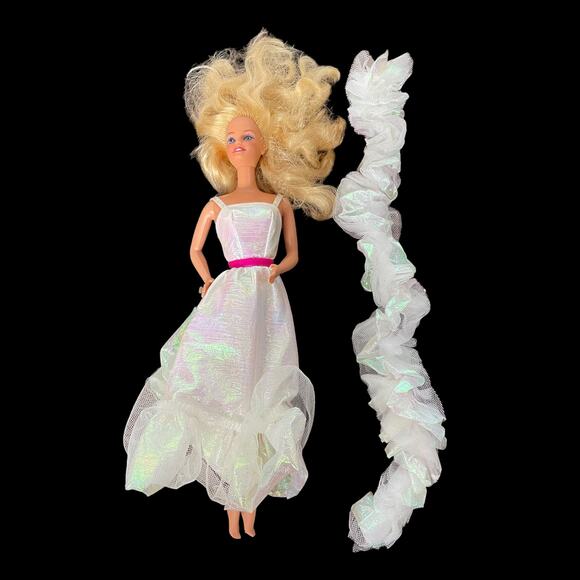 Crystal Barbie Doll Vintage 1983 Superstar Era #4598 Gown & Boa READ - Picture 1 of 16
